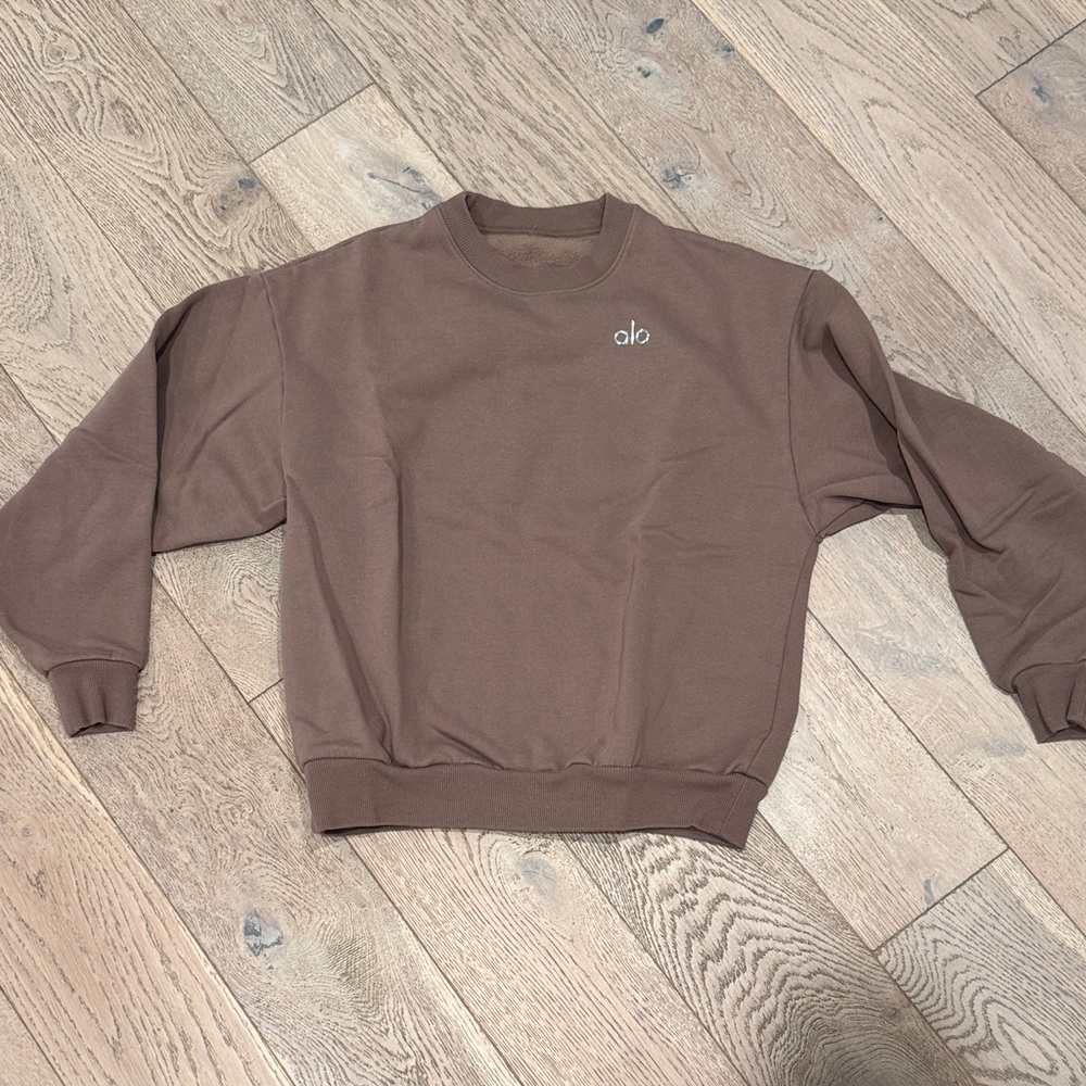 ALO Yoga Accolade Brown Sweatshirt